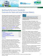 Building Performance Standards: Overview for State and Local Decision Makers